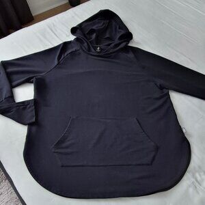 Skechers Hoddie long top in dark navy blue Size XL